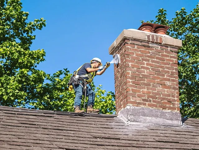 Stamford Chimney Sweep performing an inspection with advanced tools in Stamford, CT