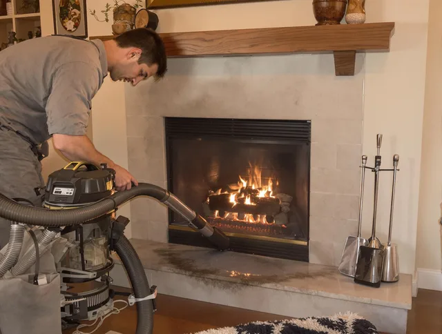 Routine fireplace upkeep by Stamford Chimney Sweep in Stamford, CT