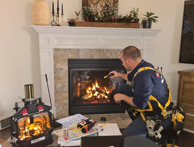 Safety-focused fireplace inspection by Stamford Chimney Sweep in Stamford, CT